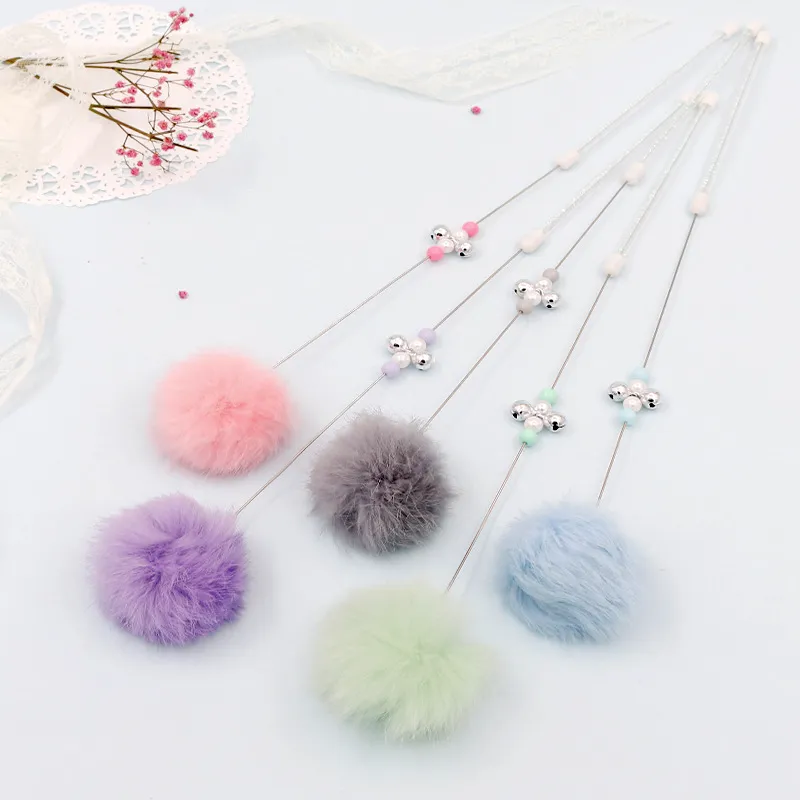 Colorful-Pom-Pom-Cat-Teaser-Wand-with-Bell-Toy