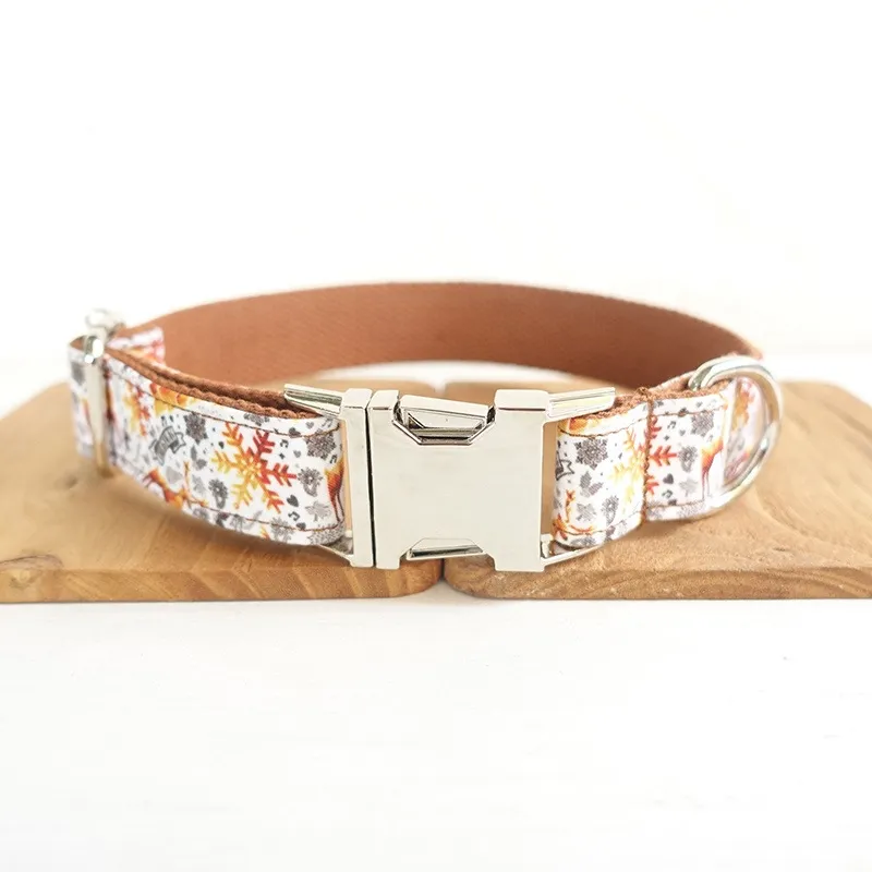 Handmade-Golden-Christmas-Dog-Collar-by-MUTTCO