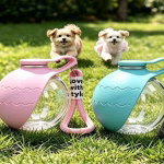 Fashion Leak-Proof Pet Dog Water Bottle With Collapsible Silicone Bowl