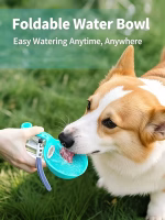 Fashion Leak-Proof Pet Dog Water Bottle With Collapsible Silicone Bowl - Image 2