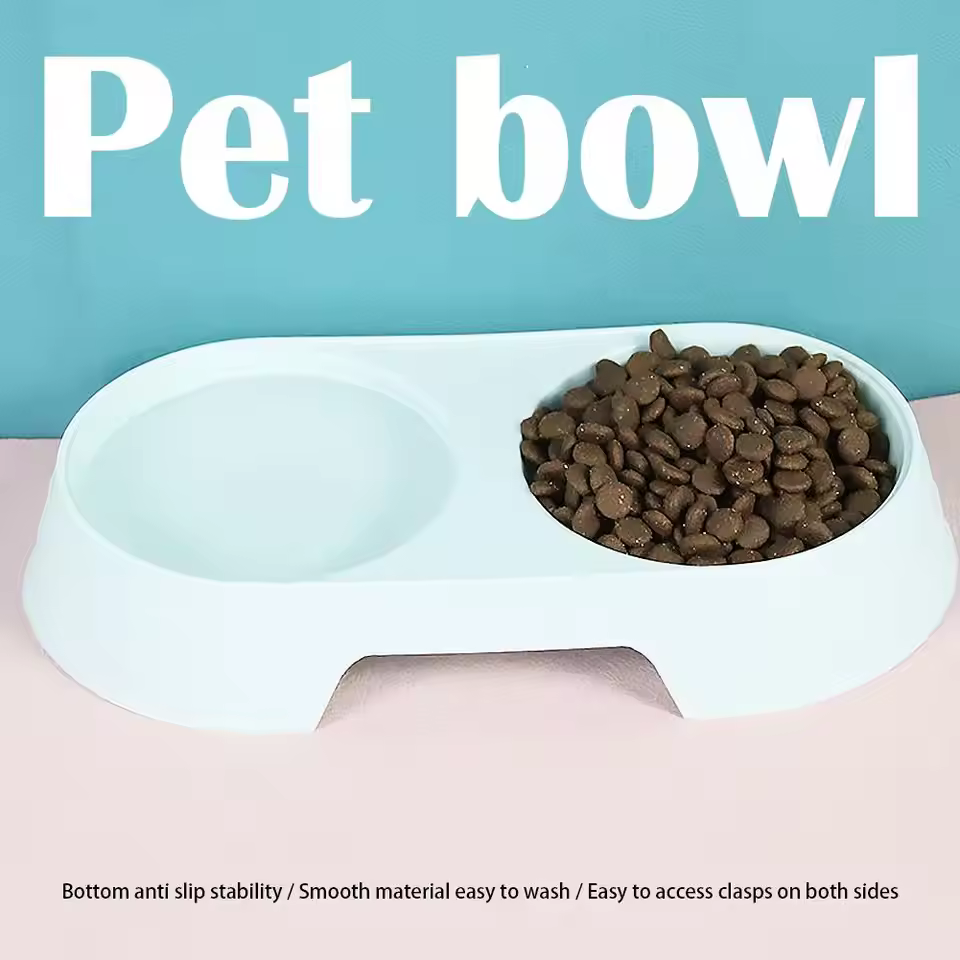 Non-Slip Double Pet Bowls Food & Water Feeder