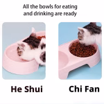 Non-Slip Double Pet Bowls Food & Water Feeder - Image 2