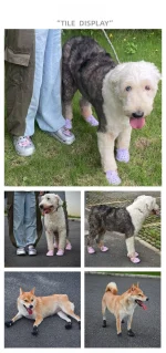 Pet Dog Outgoing Shoes Corgi Hole Shoes Breathable Anti Dirt Shoes Glow Summer Breathable Non-Slip - Image 6